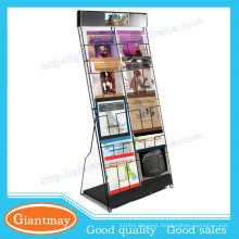 Fashionable metal display rack newspaper stand newspaper